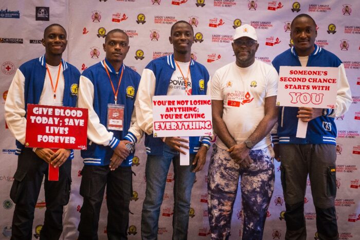 Editor in Chief, kB KLUB, Hameen Yusuf, Project Lead, KB KLUB, Sheriffdeen Oloyede, Immediate Past President, KB KLUB, Mustapha Madehin, Oba Elegushi Foundation Lead, Otunba Temitope Oyefeso, Public Relations Officer, Kamaldeen Safiriyu